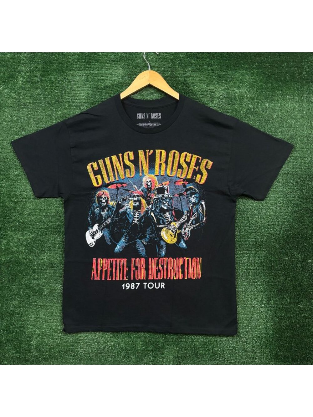 Guns N Roses Appetite for Destruction 1987 Tour T-Shirt Size Large